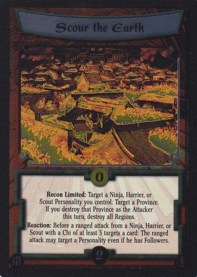 FOIL Scour the Earth (L5R) - Near Mint