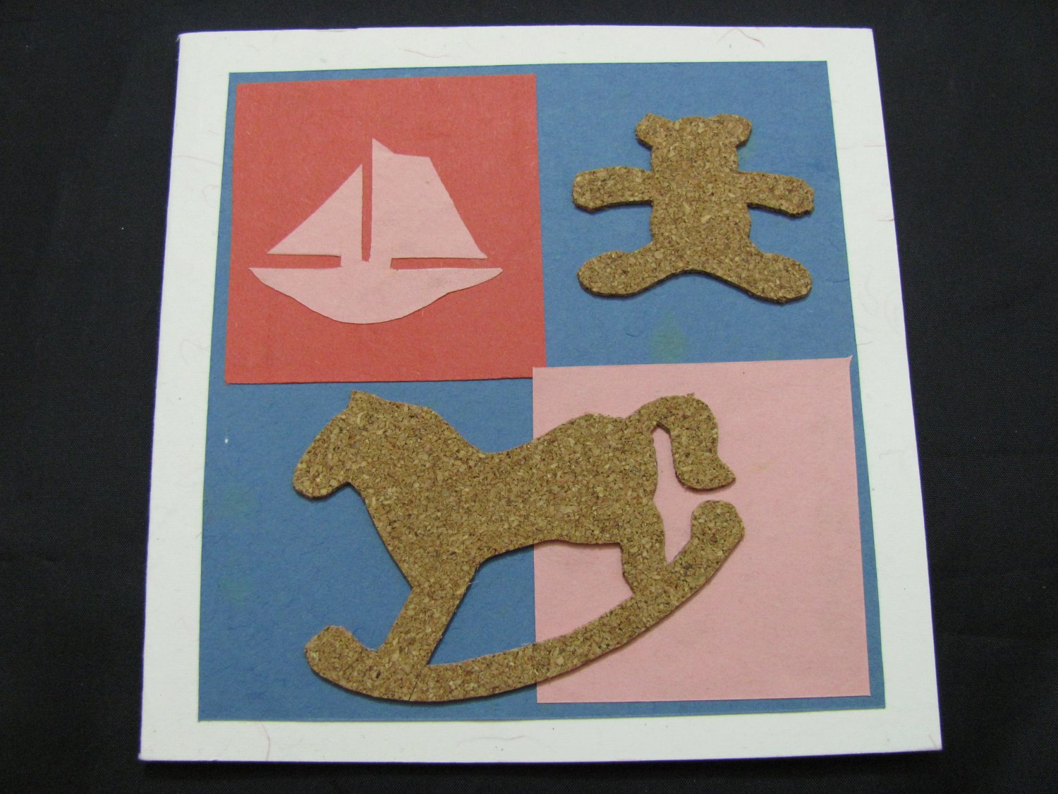 (BBY 01) Rocking Horse Handmade Greeting Card