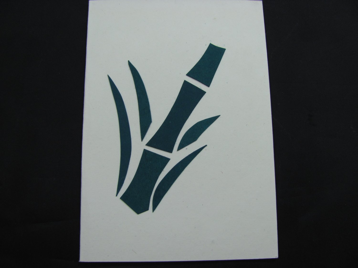 (PLT 07) Bamboo Handmade Greeting Card