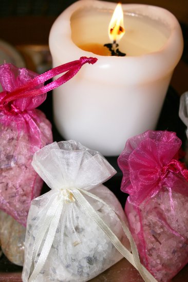 Sea Salt and Lavender Organza Bags