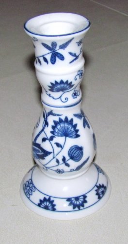 Blue Onion Candlestick Vienna Woods for Seymour Mann