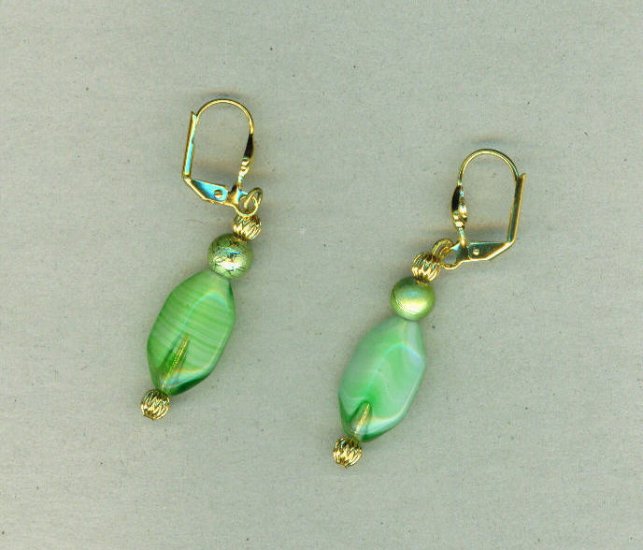 Frosted Lime Earrings