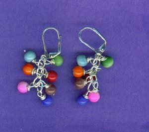 Multi Wrapped Ball Earrings