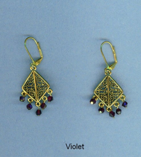 Triangular Gypsy Chandelier Earrings