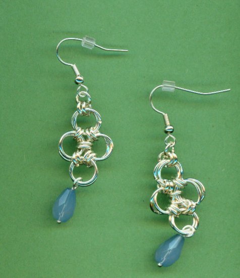 Japanese Lattice Chain Maille Earrings