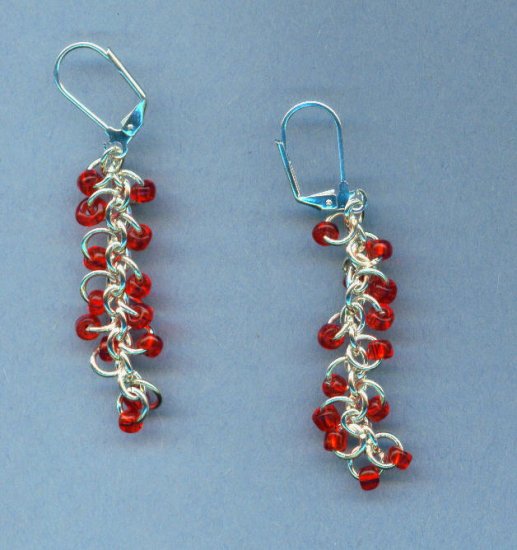 Red Berry Vine Earrings