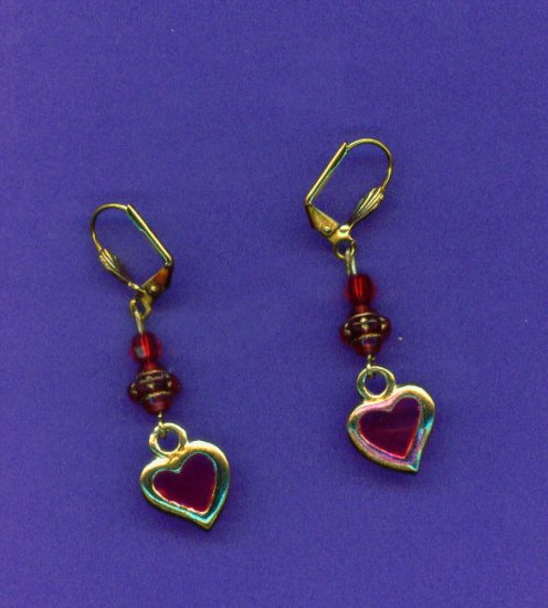 Royal Heart Acrylic Earrings