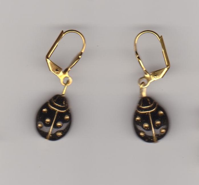 Scarab earrings