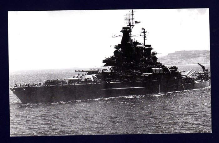 USS TENNESSEE BB-43 Battleship Navy Ship Postcard