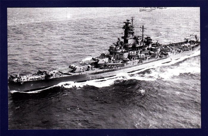 USS SOUTH DAKOTA BB-57 Battleship Navy Ship Postcard