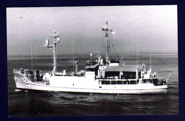 USS PUEBLO AGER-2 Research Ship Postcard CAPTURED BY NORTH KOREA