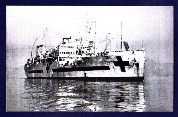 USS SAMARITAN AH-10 Navy Hospital Ship Postcard