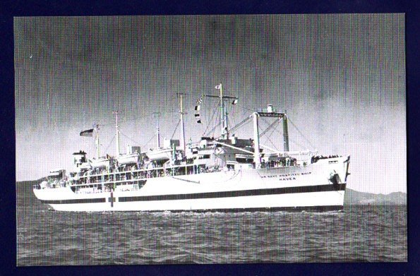 USS HAVEN AH-12 Navy Hospital Ship Postcard