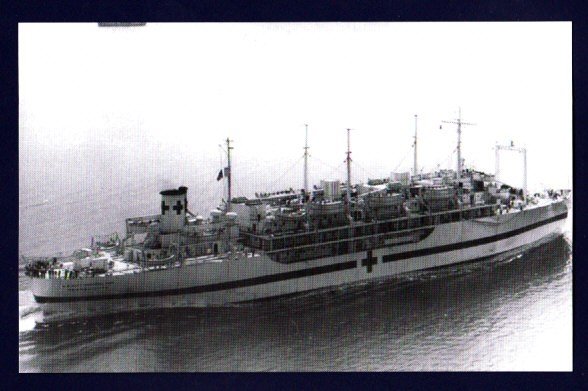 USS TRANQUILLITY AH-14 Navy Hospital Ship Postcard
