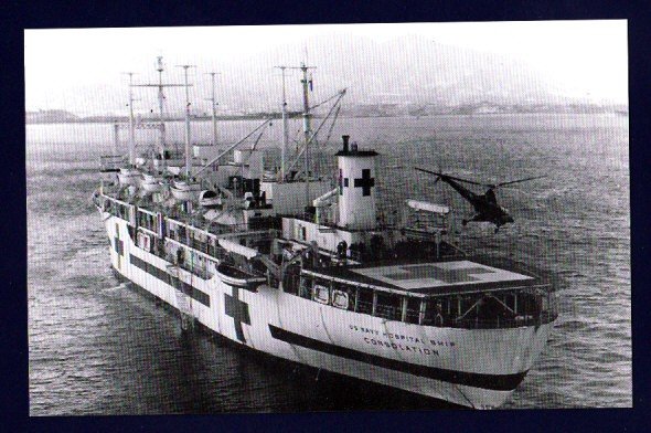 USS CONSOLATION AH-15 Navy Hospital Ship Postcard