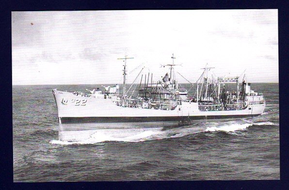 USS CIMARRON AO-22 Fleet Oiler Navy Ship Postcard