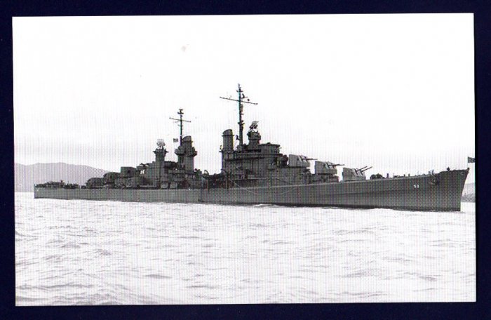 USS SAN DIEGO CL-53 Cruiser Navy Ship Postcard