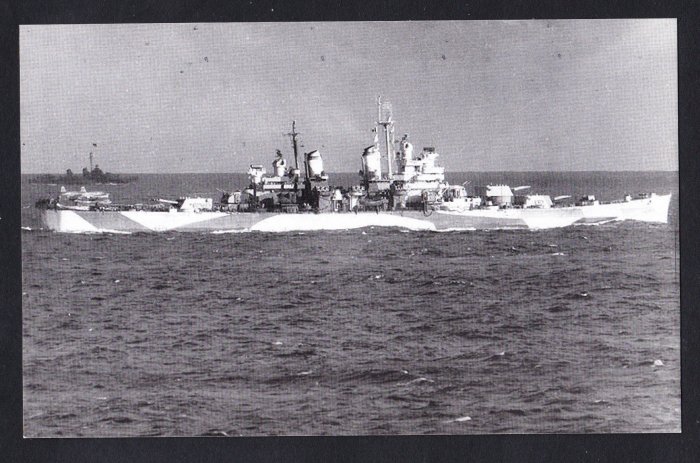 USS CANBERRA CA-70 Cruiser Navy Ship Postcard View #2