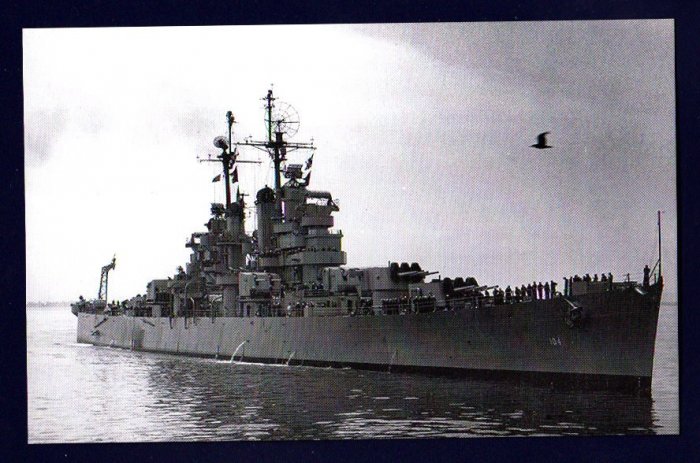 USS ATLANTA CL-104 Cruiser Navy Ship Postcard