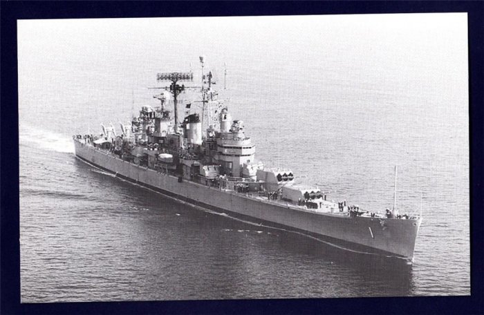 USS BOSTON CAG-1 Guided Missile Cruiser Navy Ship Postcard