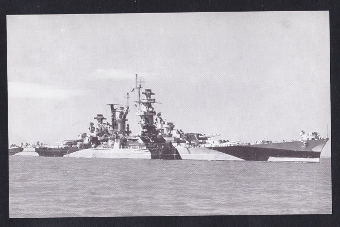 USS ALASKA CB-1 Cruiser Navy Ship Postcard