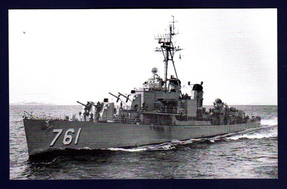 USS BUCK DD-761 Destroyer Navy Ship Postcard