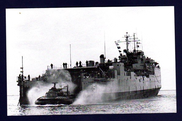 USS GUNSTON HALL LSD-5 Dock Landing Ship Navy Ship Postcard