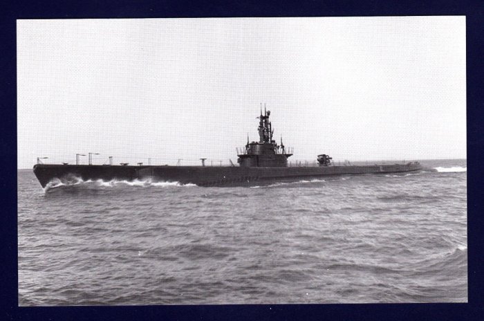 USS KETE SS-369 Submarine Navy Ship Postcard
