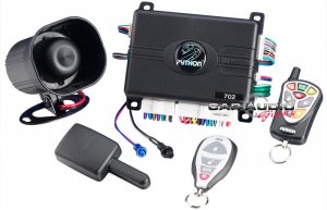 PYTHON 3105P 460 MAX - 1-WAY SECURITY ALARM SYSTEM W/ 4-BUTTON REMOTES,