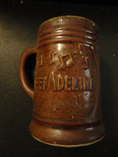 antique ceramic mug early 1900's