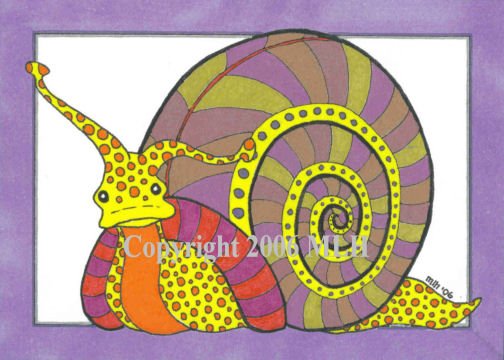 Sylvia Snail (aceo print)