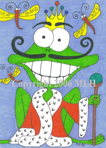 His Royal Frogness (aceo print)