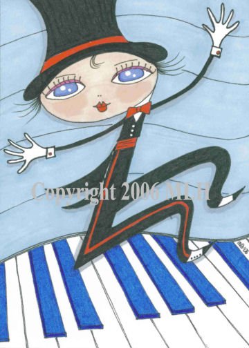 Dance to the Music (aceo print)