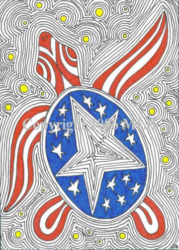 American Turtle (aceo print)