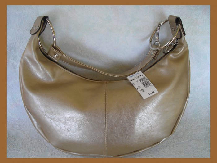 Fashion Express Gold Hobo Style Handbag, Purse - w/$40 Original Tag - FREE Shipping