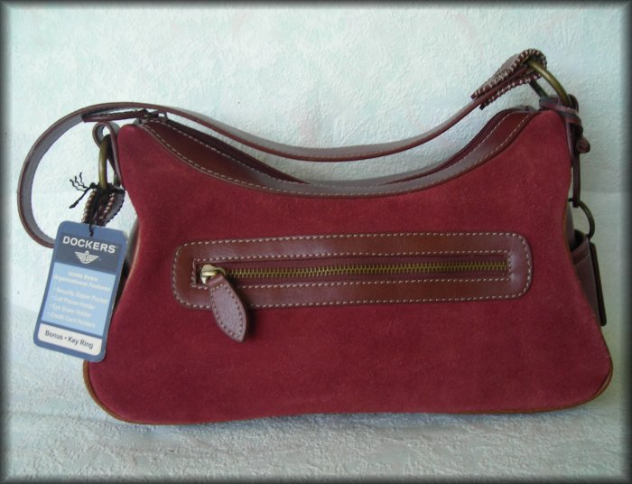 Dockers Purse - Satchel Style Handbag - Rust Color W/ Original Hang Tag - FREE Shipping