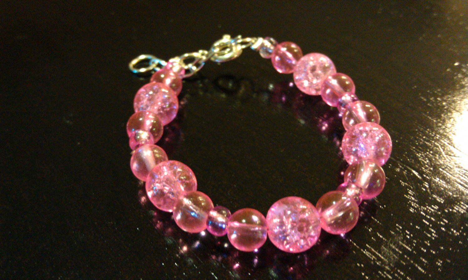 0-6 Months: Bright Pink Baby & Toddler Bracelet