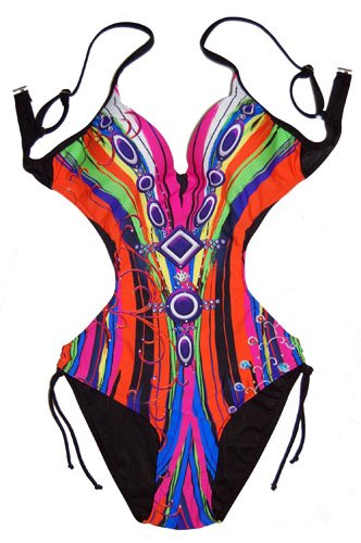Monokini with Tie Side Bottom