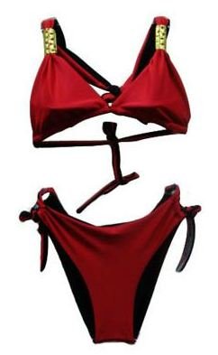 2pc Designer Bikini (Purple,Red)