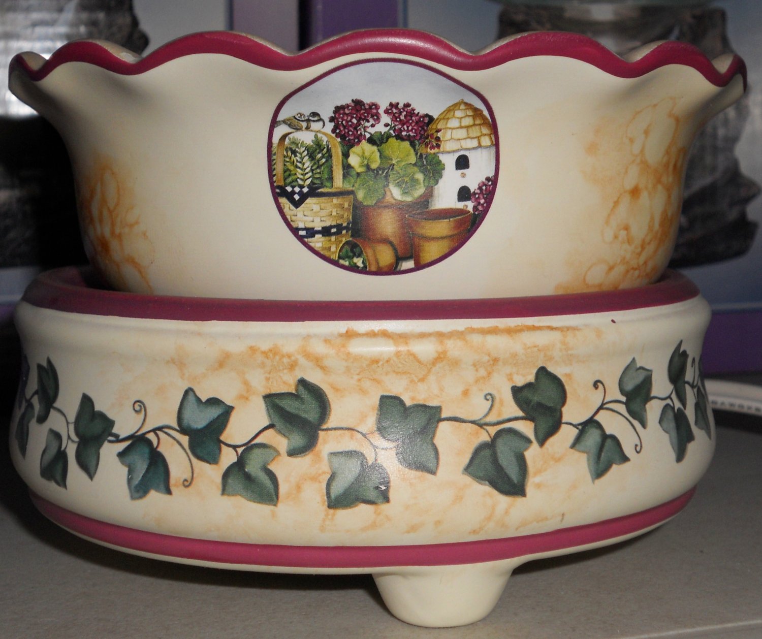 Apple Candle Warmer With Tart Dish