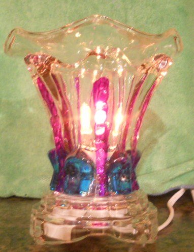Crystal Colored Teardrops Electric Oil Warmer