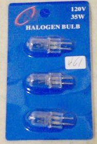 35 Watt Bulbs for Electric Oil Warmers - 3 Halogen Bulbs