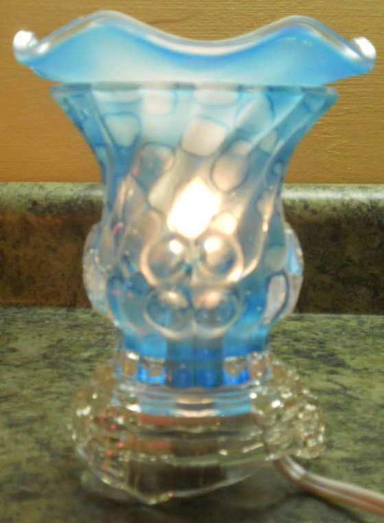 Electric Oil Warmer Blue Bubbles