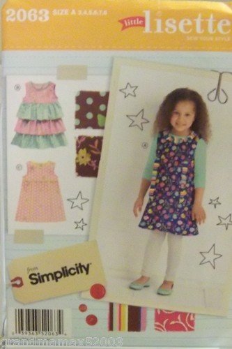 #2063 SIMPLICITY LIL LISETTE CHILD'S DRESSES A PATTERN