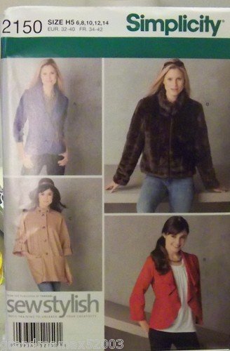 #2150 SIMPLICITY JACKETS SEWSTYLISH H5 PATTERN