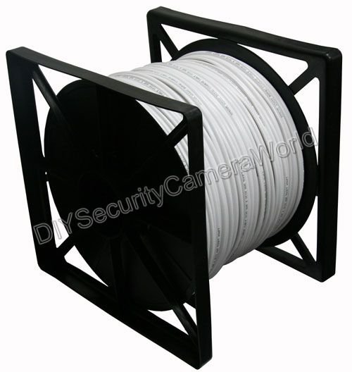 RG-59/U Siamese cable, Professional Grade, 500FT, Power/Video White Color