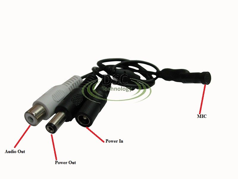 4pcs Wide Range Microphone for CCTV Security Camera