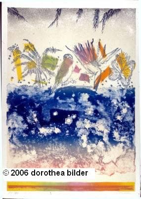 The B's and P's of Paradise -- Original Stone Lithograph Dorothea Bilder 38