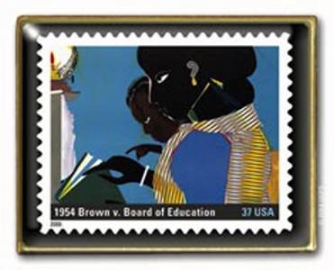 Brown vs Board Education Stamp pin Black History 3937j