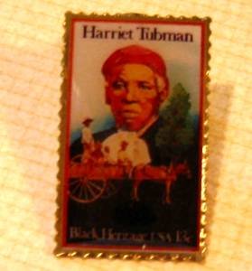 Harriet Tubman stamp pin McDonalds Black Heritage 1744mc S